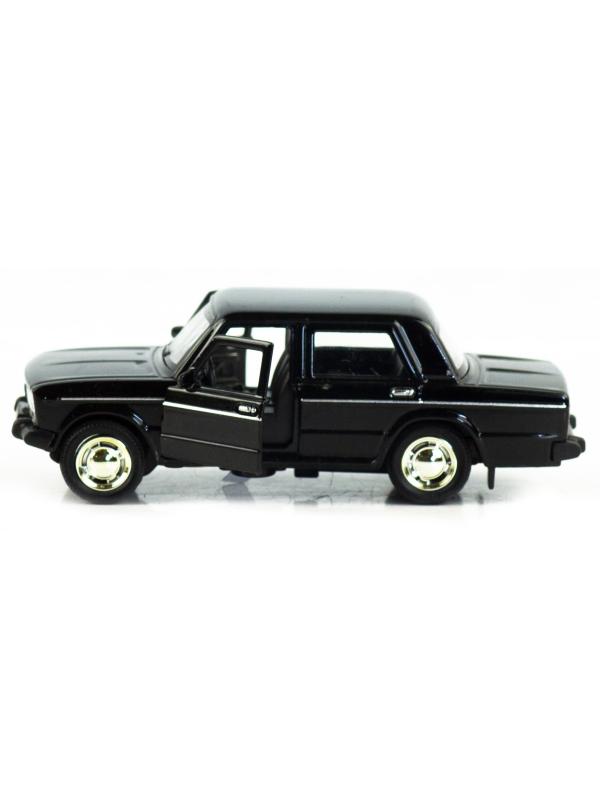 Машинка металлическая 1:32 «ВАЗ 2106» 187-188-12D, инерционная, свет, звук / Черный