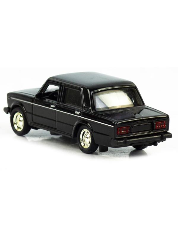 Машинка металлическая 1:32 «ВАЗ 2106» 187-188-12D, инерционная, свет, звук / Черный