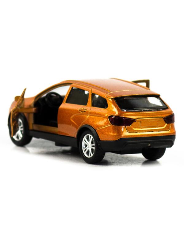 Машинка металлическая 1:32 «Vesta» А183-184-12Д, инерционная, свет, звук / Оранжевый