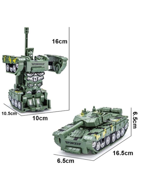 Игровой набор «Т‎рансформер-танк» 16.8 см, CY801 / Зеленый