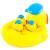 Резиновая игрушка-пищалка для ванны «Уточка-мыльница и утята в шапочках» 18 см. / AY005B