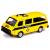 Металлическая машинка 1:32 «Микроавтобус РАФ-2203 Полиция ДПС» A1810R-12D, свет, звук, двери открываются / Желтый