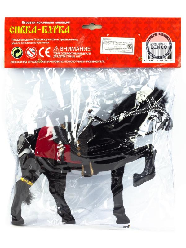 Детская кукольная игрушечная фигурка-лошадка Play Smart «Сивка-бурка» Н2541, 25 см. / Черный