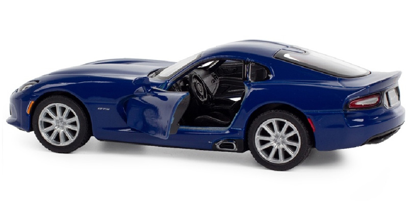 Металлическая машинка Kinsmart 1:36 «2013 Dodge SRT Viper GTS» KT5363D, инерционная / Синий