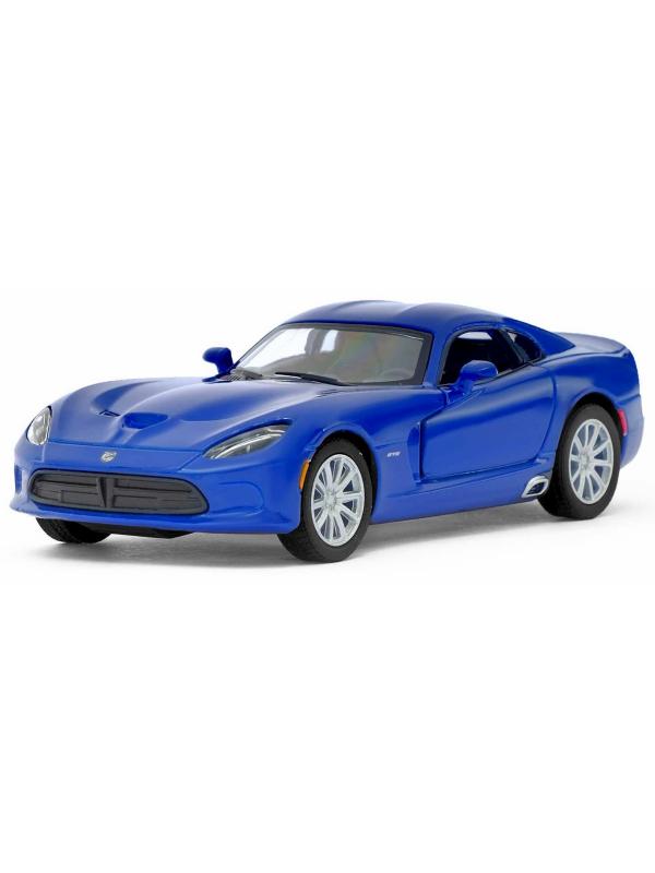 Металлическая машинка Kinsmart 1:36 «2013 Dodge SRT Viper GTS» KT5363D, инерционная / Синий