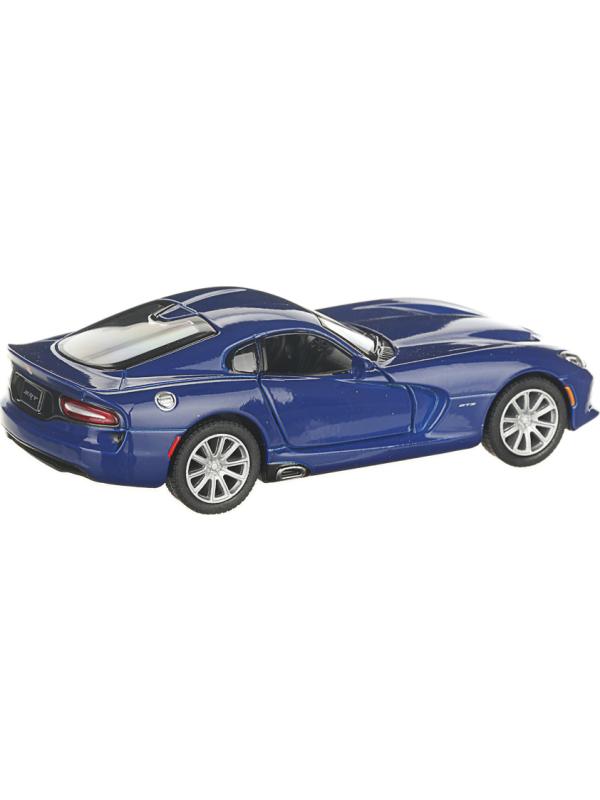 Металлическая машинка Kinsmart 1:36 «2013 Dodge SRT Viper GTS» KT5363D, инерционная / Синий