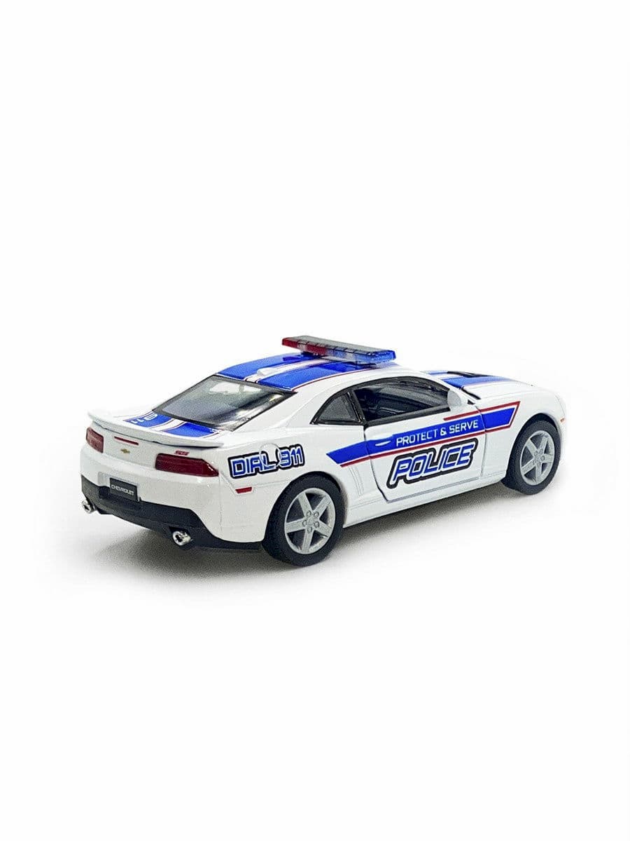 Металлическая машинка Kinsmart 1:38 «2014 Chevrolet Camaro 2014 Chevrolet Camaro» KT5383DPR, инерционная / Police