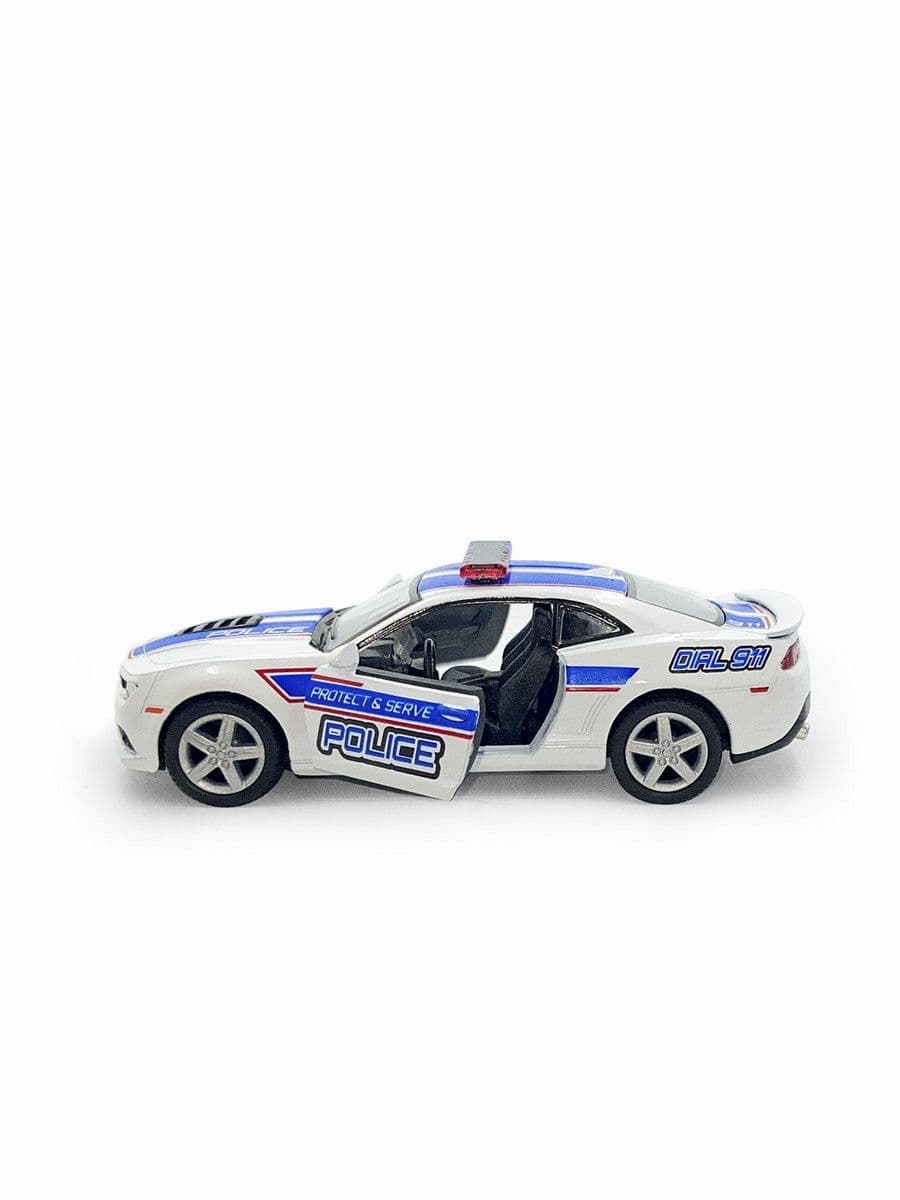 Металлическая машинка Kinsmart 1:38 «2014 Chevrolet Camaro 2014 Chevrolet Camaro» KT5383DPR, инерционная / Police