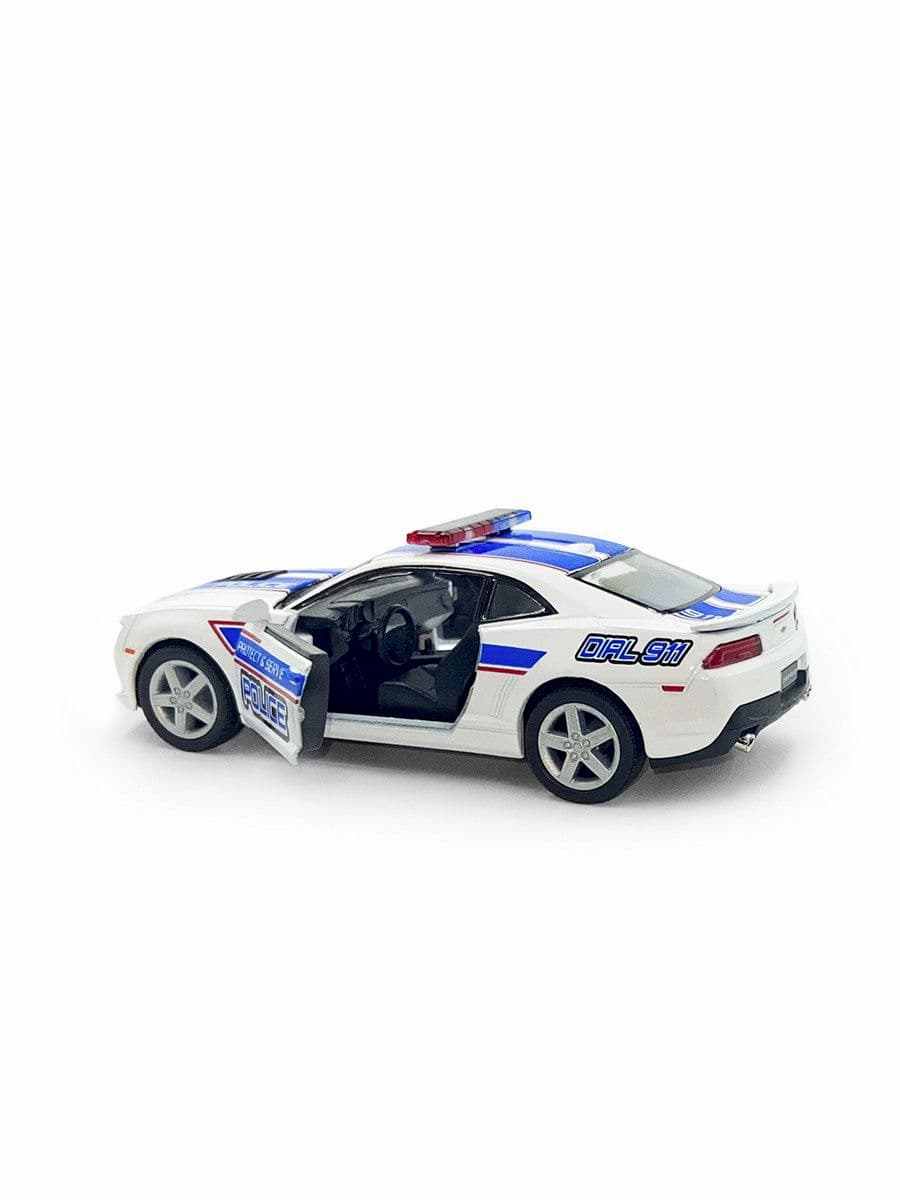 Металлическая машинка Kinsmart 1:38 «2014 Chevrolet Camaro 2014 Chevrolet Camaro» KT5383DPR, инерционная / Police