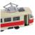 Металлический трамвай 1:87 «Tatra T3SU» XL80188-6L, 18,5 см., инерционный, звук, свет / Красный