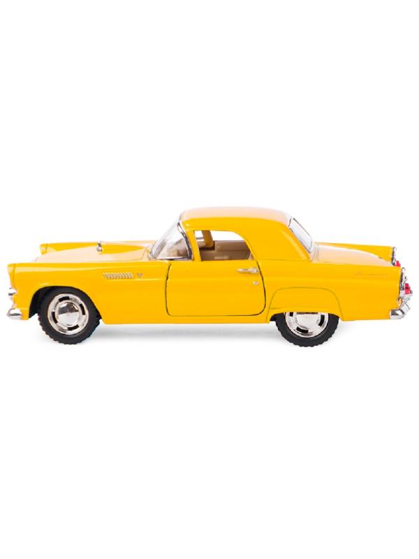 Машинка металлическая Kinsmart 1:36 «1955 Ford Thunderbird» KT5319D инерционная / Желтый