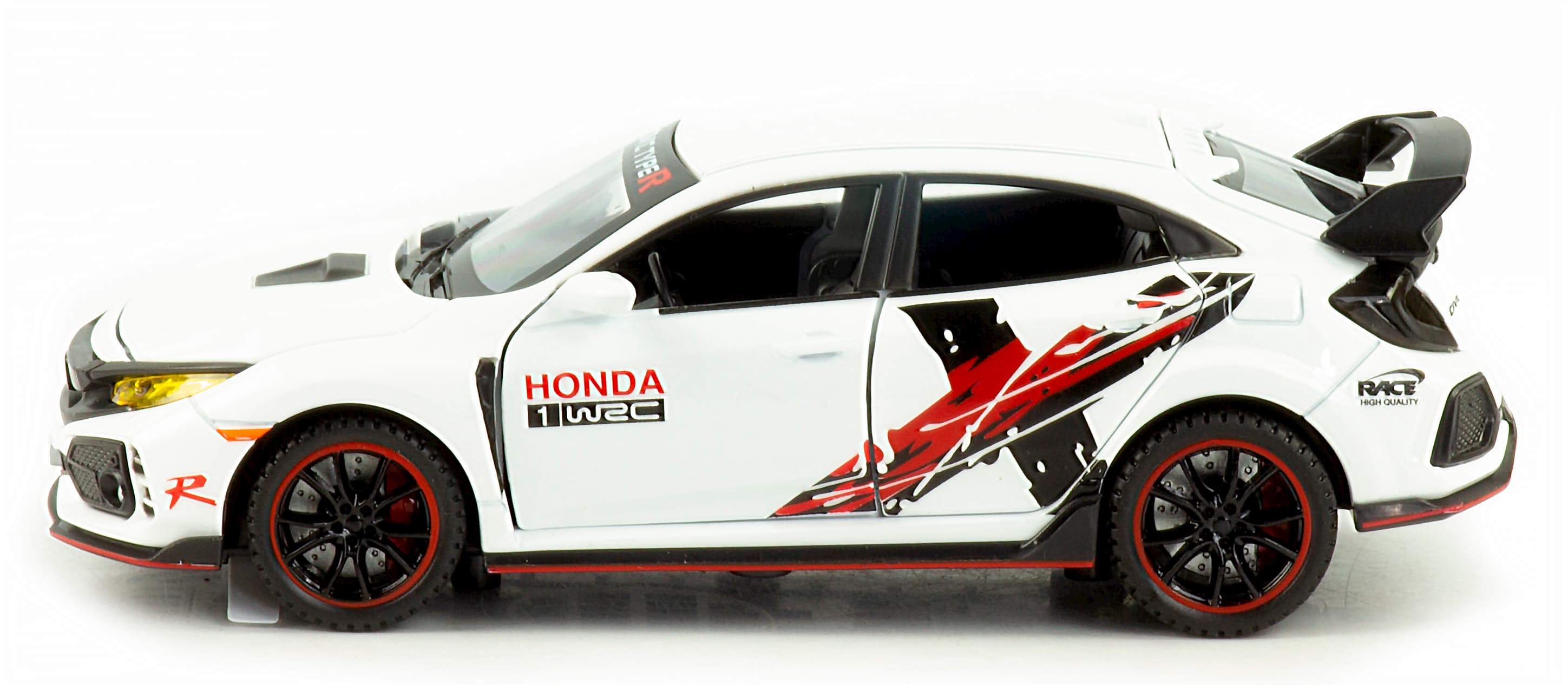 Металлическая машинка Jiaye Model 1:32 «Honda Civic Type R» 32571, 15 см., звук, свет, инерционная / Микс