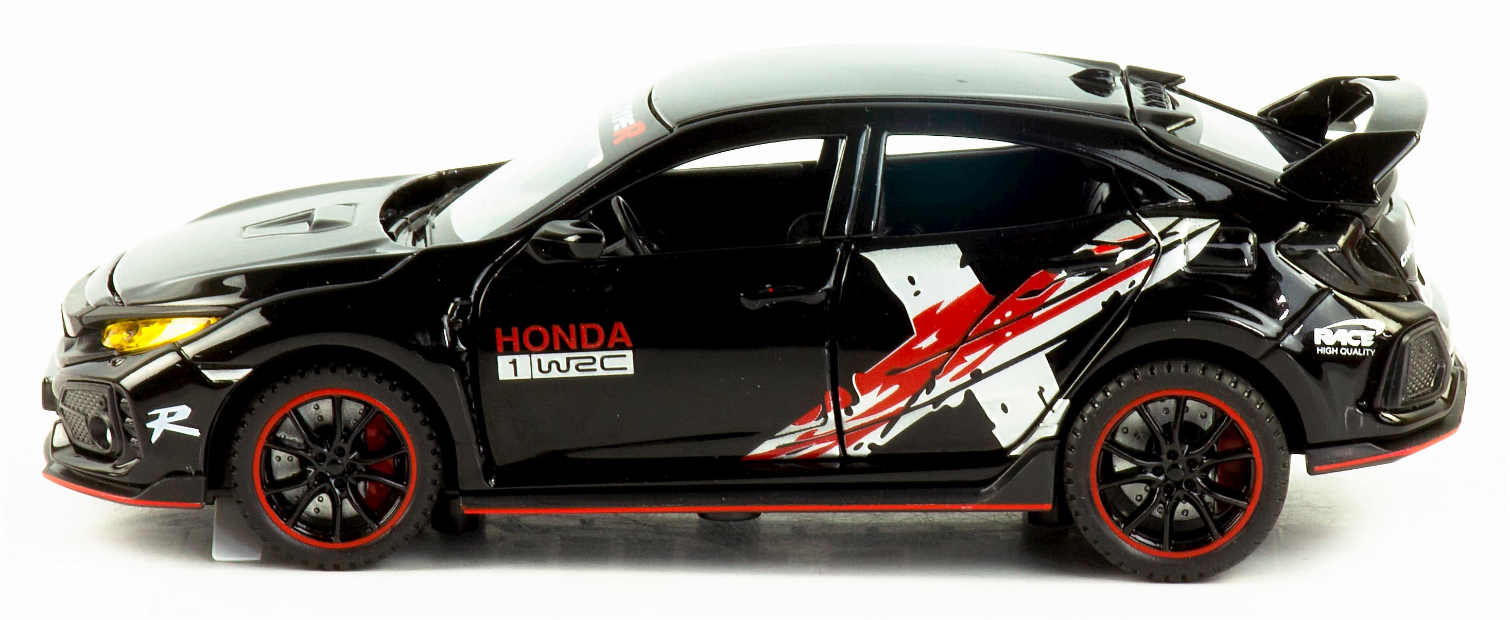 Металлическая машинка Jiaye Model 1:32 «Honda Civic Type R» 32571, 15 см., звук, свет, инерционная / Микс