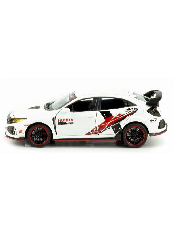 Металлическая машинка Jiaye Model 1:32 «Honda Civic Type R» 32571, 15 см., звук, свет, инерционная / Микс