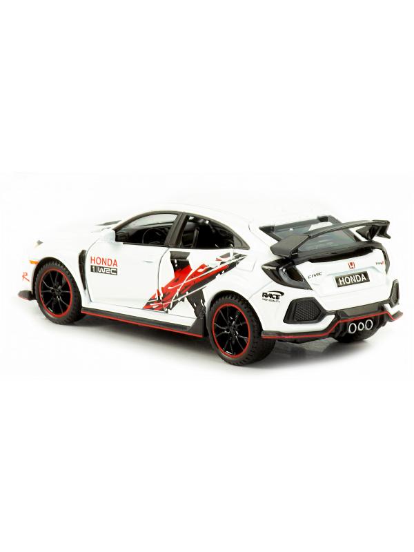 Металлическая машинка Jiaye Model 1:32 «Honda Civic Type R» 32571, 15 см., звук, свет, инерционная / Микс