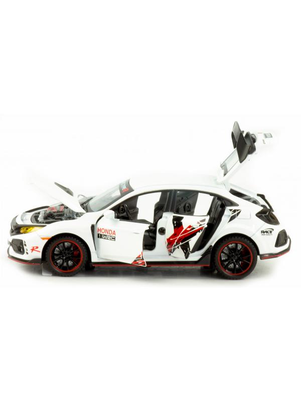 Металлическая машинка Jiaye Model 1:32 «Honda Civic Type R» 32571, 15 см., звук, свет, инерционная / Микс