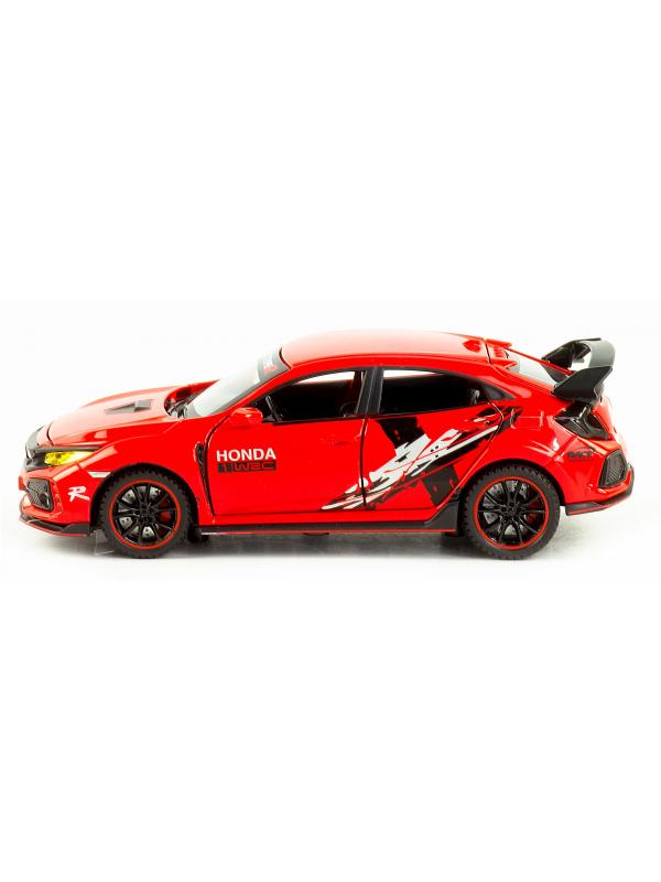 Металлическая машинка Jiaye Model 1:32 «Honda Civic Type R» 32571, 15 см., звук, свет, инерционная / Микс