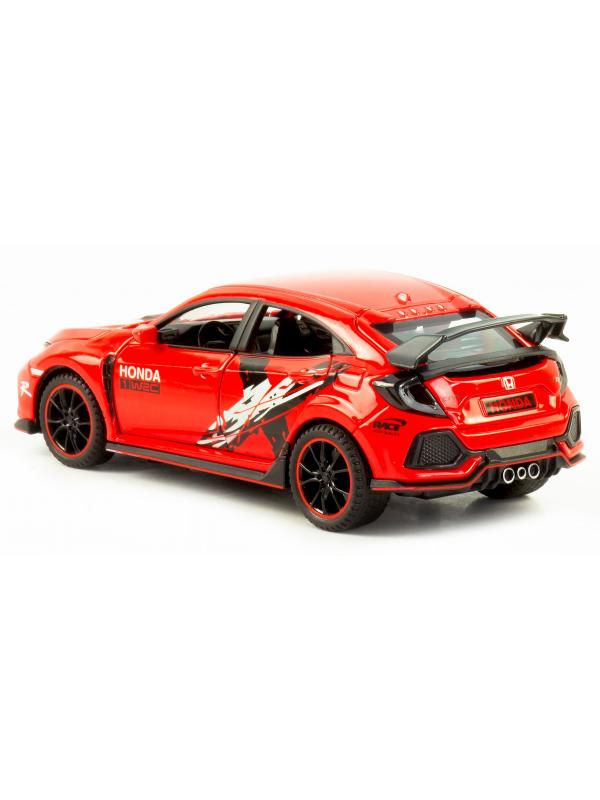 Металлическая машинка Jiaye Model 1:32 «Honda Civic Type R» 32571, 15 см., звук, свет, инерционная / Микс