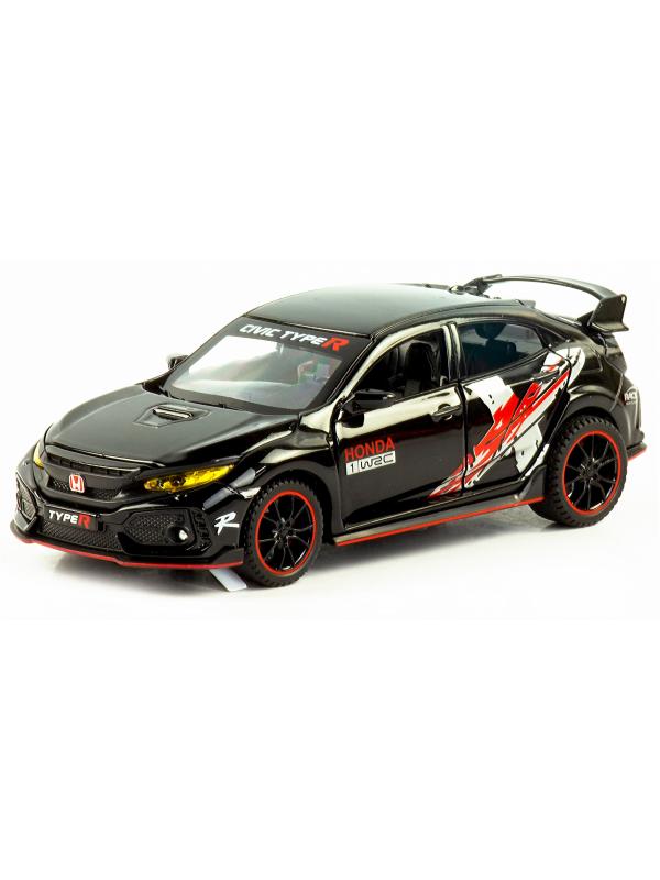 Металлическая машинка Jiaye Model 1:32 «Honda Civic Type R» 32571, 15 см., звук, свет, инерционная / Микс