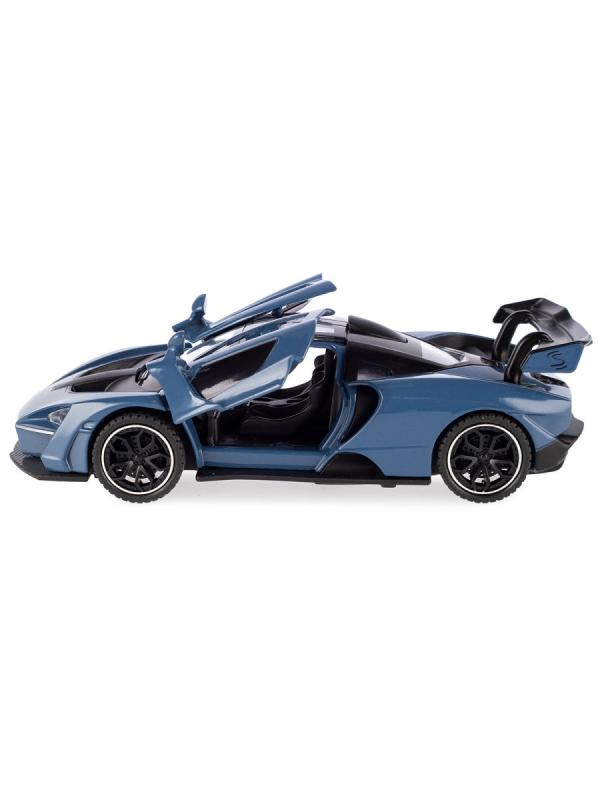 Металлическая машинка Newao Model 1:32 «Mclaren Senna» 15 см. 3216B инерционная, свет, звук / Синий