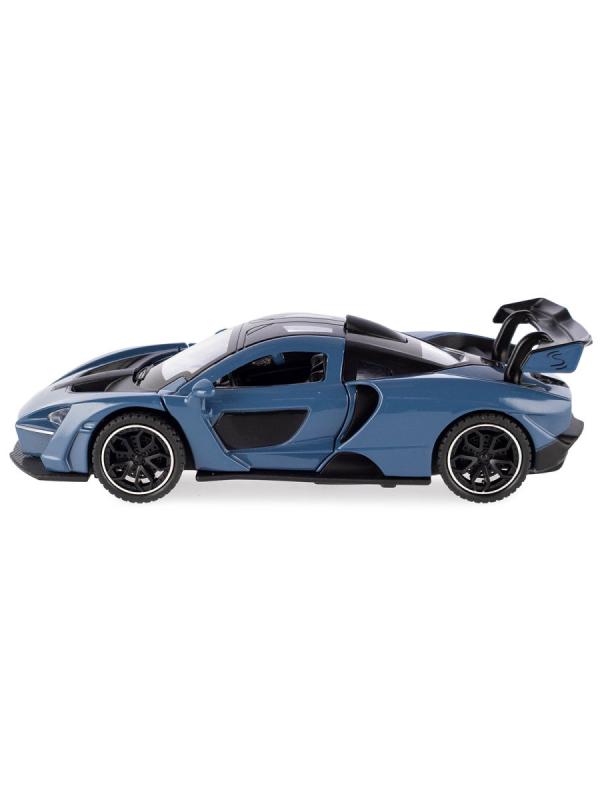 Металлическая машинка Newao Model 1:32 «Mclaren Senna» 15 см. 3216B инерционная, свет, звук / Синий