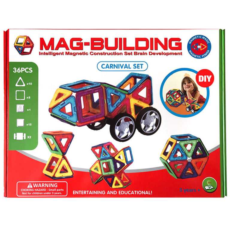 Магнитный конструктор MAG-BUILDING / 36 деталей
