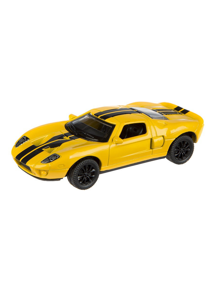 Металлическая машинка Play Smart 1:64 «Ford GT» 6590D Автопарк, инерционная / Желтый