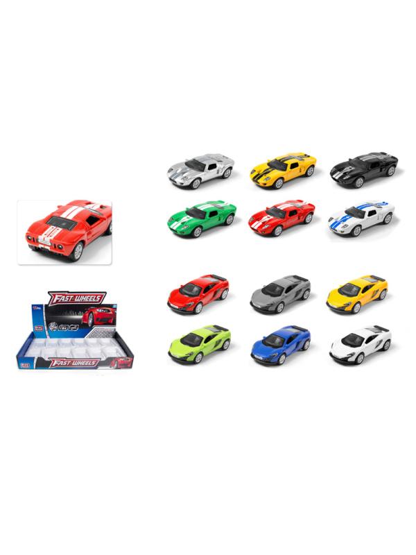 Металлическая машинка Play Smart 1:64 «Mclaren GT» 6590D Автопарк, инерционная / Зеленый