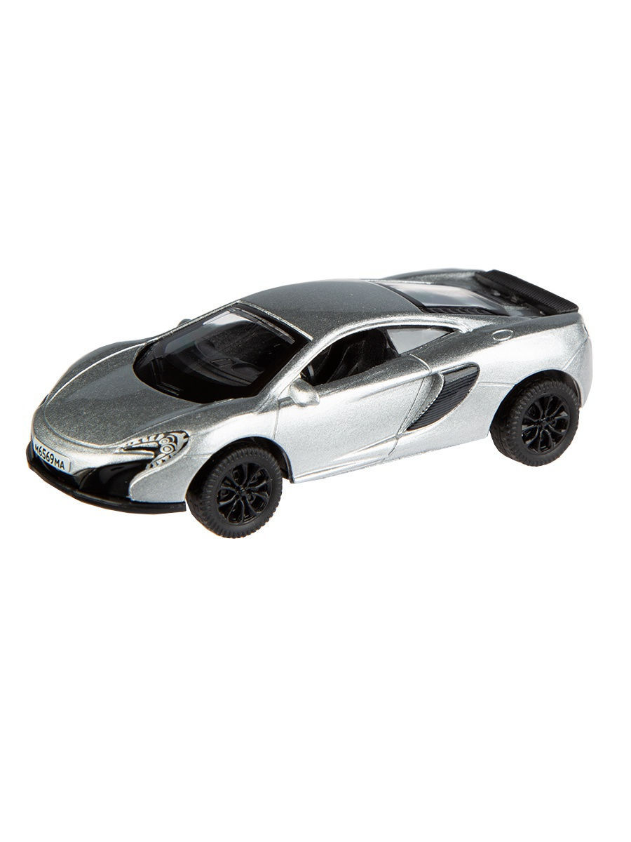 Металлическая машинка Play Smart 1:64 «Mclaren GT» 6590D Автопарк, инерционная / Серебристый