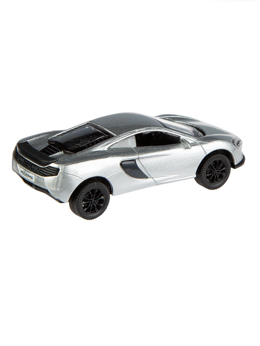 Металлическая машинка Play Smart 1:64 «Mclaren GT» 6590D Автопарк, инерционная / Серебристый