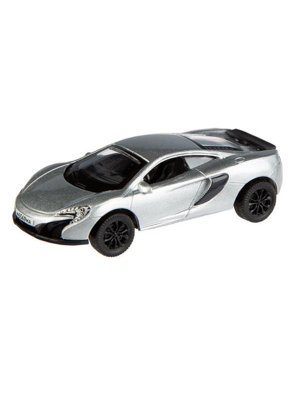 Металлическая машинка Play Smart 1:64 «Mclaren GT» 6590D Автопарк, инерционная / Серебристый