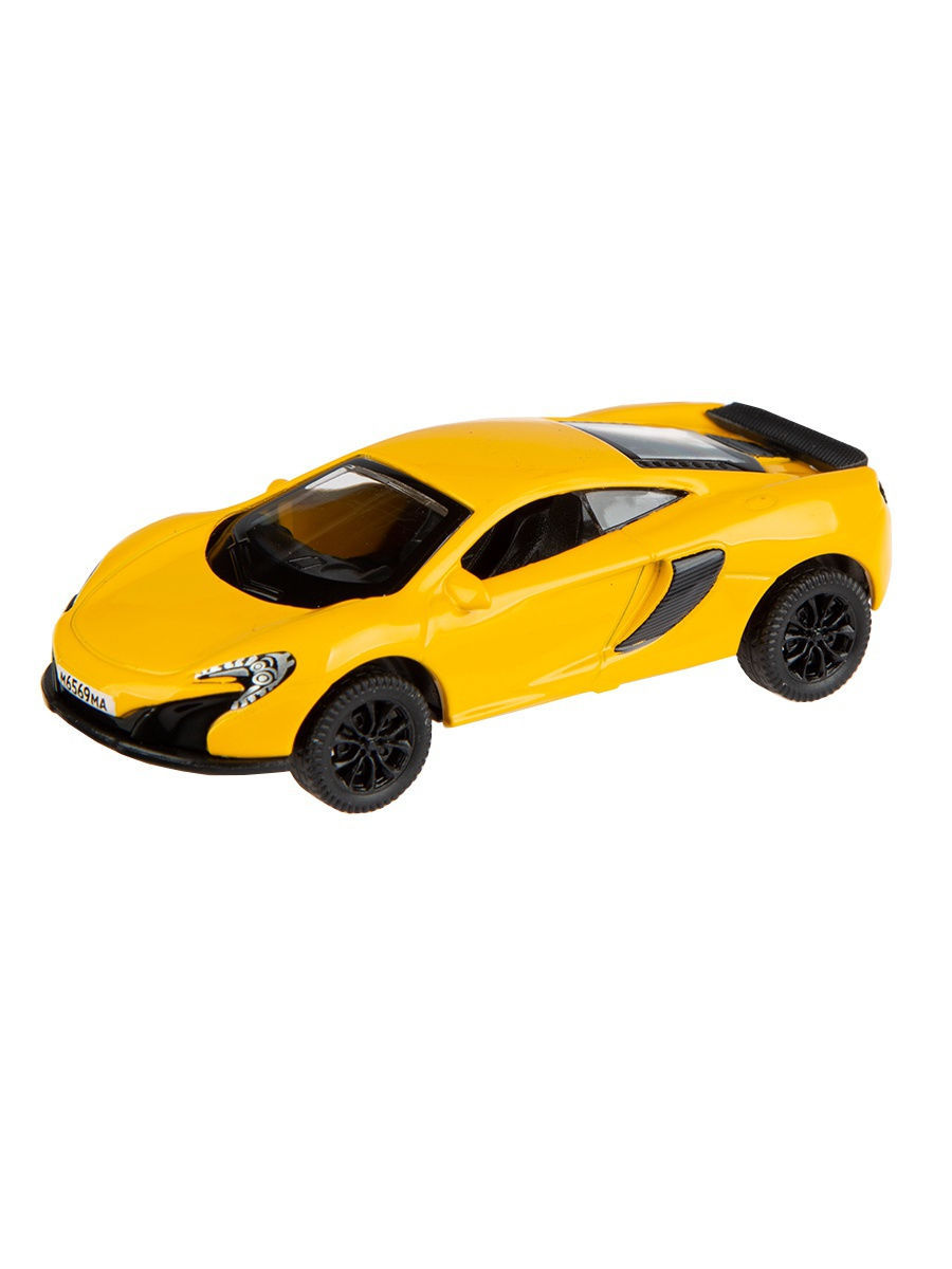 Металлическая машинка Play Smart 1:64 «Mclaren GT» 6590D Автопарк, инерционная / Желтый