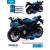 Металлический мотоцикл Ming Ying 66 1:14 MY66-M2114 инерционный, свет, звук / Голубой