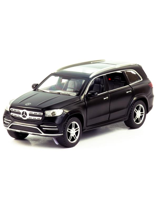 Металлическая машинка ChiMei Model 1:32 «Mercedes-Benz GLS 580 с автобоксом» CM304, инерционная, свет, звук / Черный