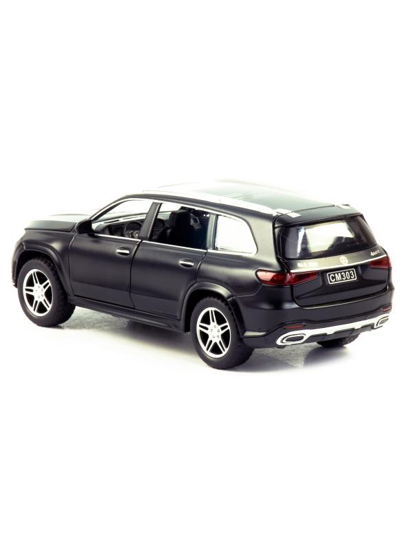 Металлическая машинка ChiMei Model 1:32 «Mercedes-Benz GLS 580 с автобоксом» CM304, инерционная, свет, звук / Черный