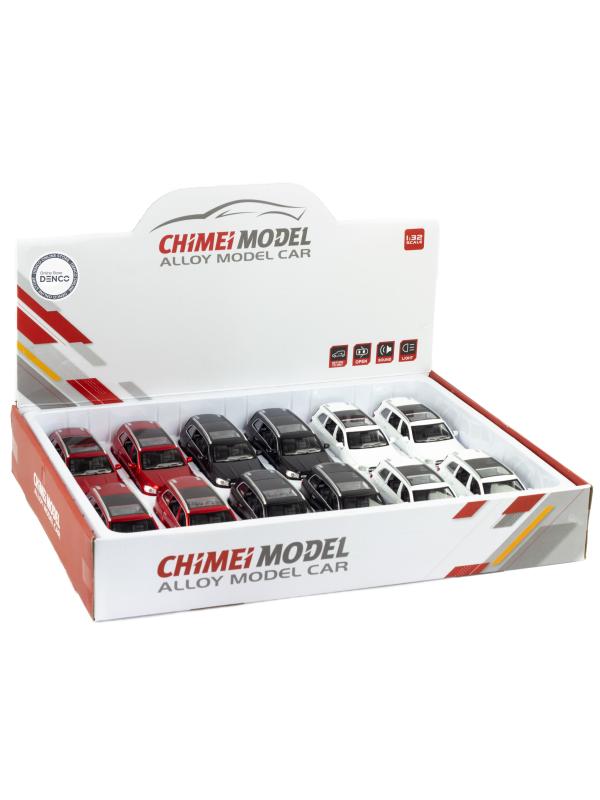 Металлическая машинка ChiMei Model 1:32 «Mercedes-Benz GLS 580 с автобоксом» CM304, 17 см., инерционная, свет, звук / Белый