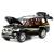 Металлическая машинка Che Zhi 1:24 «Toyota Land Cruiser Prado» CZ124A, 21 см., инерционная, свет, звук / Черный