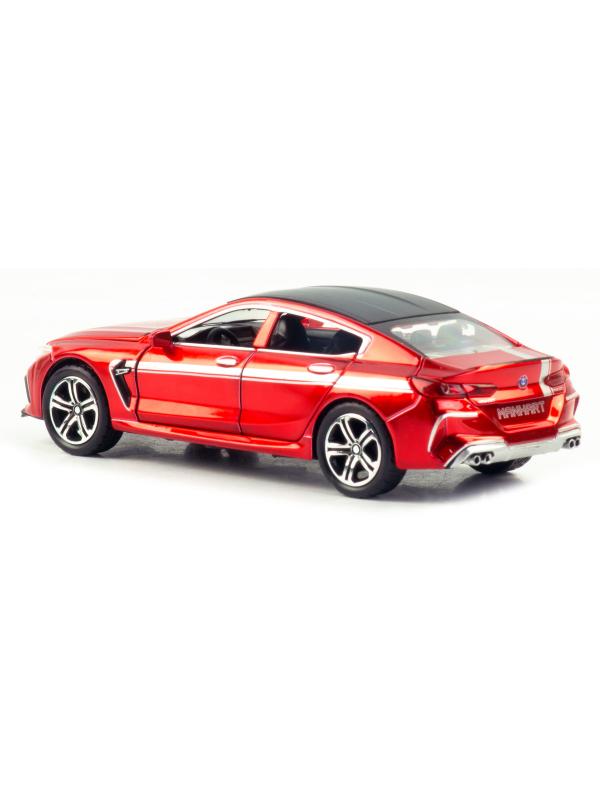 Металлическая машинка ChiMei Model 1:32 «BMW M8 Manhart» 16 см. CM308, инерционная, свет, звук / Красный