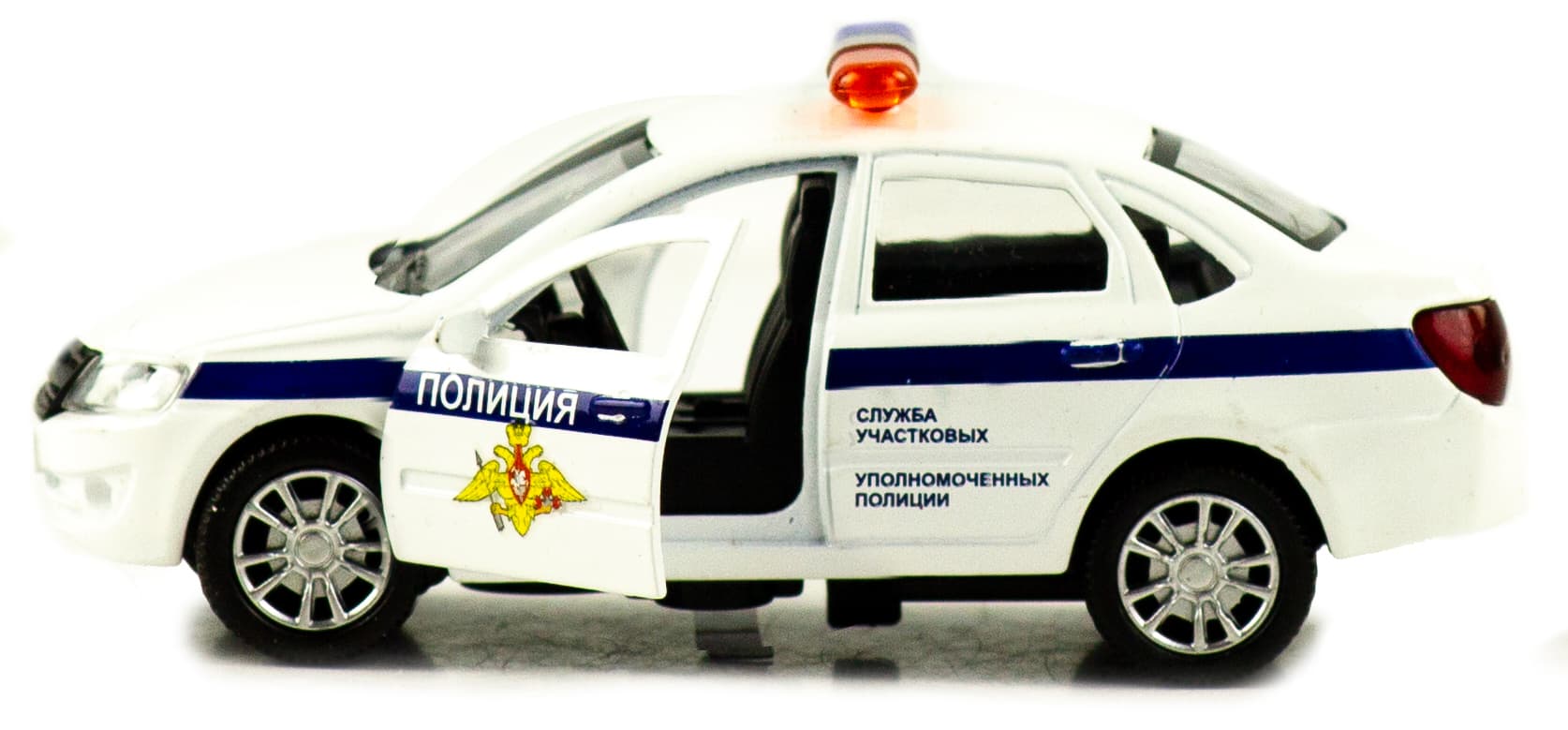 Металлическая машинка 1:32 «Granta: Полиция» 185Р-186Р-12D, 12 см., инерционная / Белый