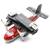 Самолет металлический Tai Tung «Пожарный гидросамолёт» 17 см. 8190, свет, звук, инерция / Красный