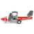 Самолет металлический Tai Tung «Пожарный гидросамолёт» 17 см. 8190, свет, звук, инерция / Красный