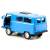 Металлическая машинка 1:32 «Микроавтобус УАЗ Буханка 39625» 12 см. 189-12D, инерционная, свет, звук / Голубой
