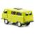 Металлическая машинка 1:32 «Микроавтобус УАЗ Буханка 39625» 12 см. 189-12D, инерционная, свет, звук / Зеленый