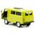Металлическая машинка 1:32 «Микроавтобус УАЗ Буханка 39625» 12 см. 189-12D, инерционная, свет, звук / Зеленый