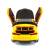 Металлическая машинка Che Zhi 1:24 «Chevrolet Camaro» CZ126A, инерционная, свет, звук / Желтый
