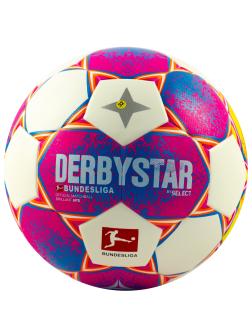 Футбольный мяч «DERBYSTAR FB Bundesliga Brillant APS v21» размер 5, 32 панели, F33951 / Розовый