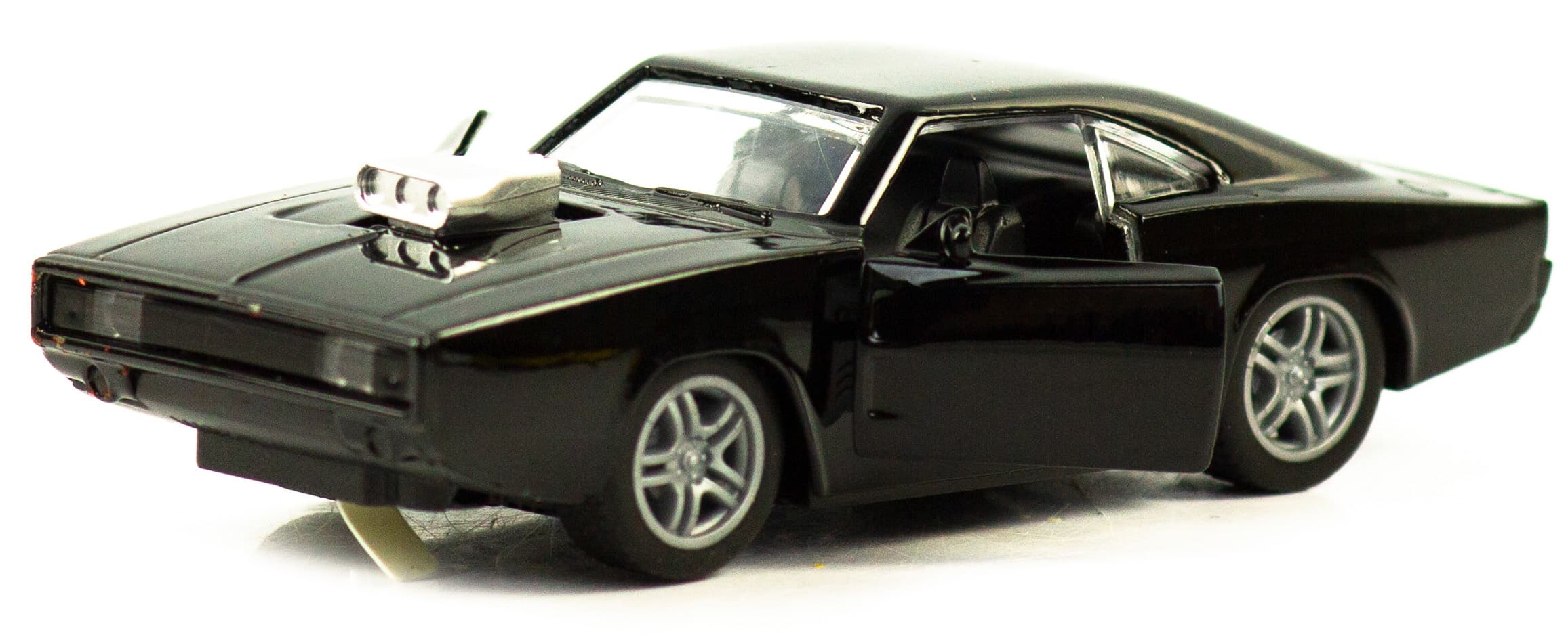 Металлическая машинка 1:32 «Dodge Charger 1970» 304-3A, 11,5 см., инерционная, свет и звук / Черный
