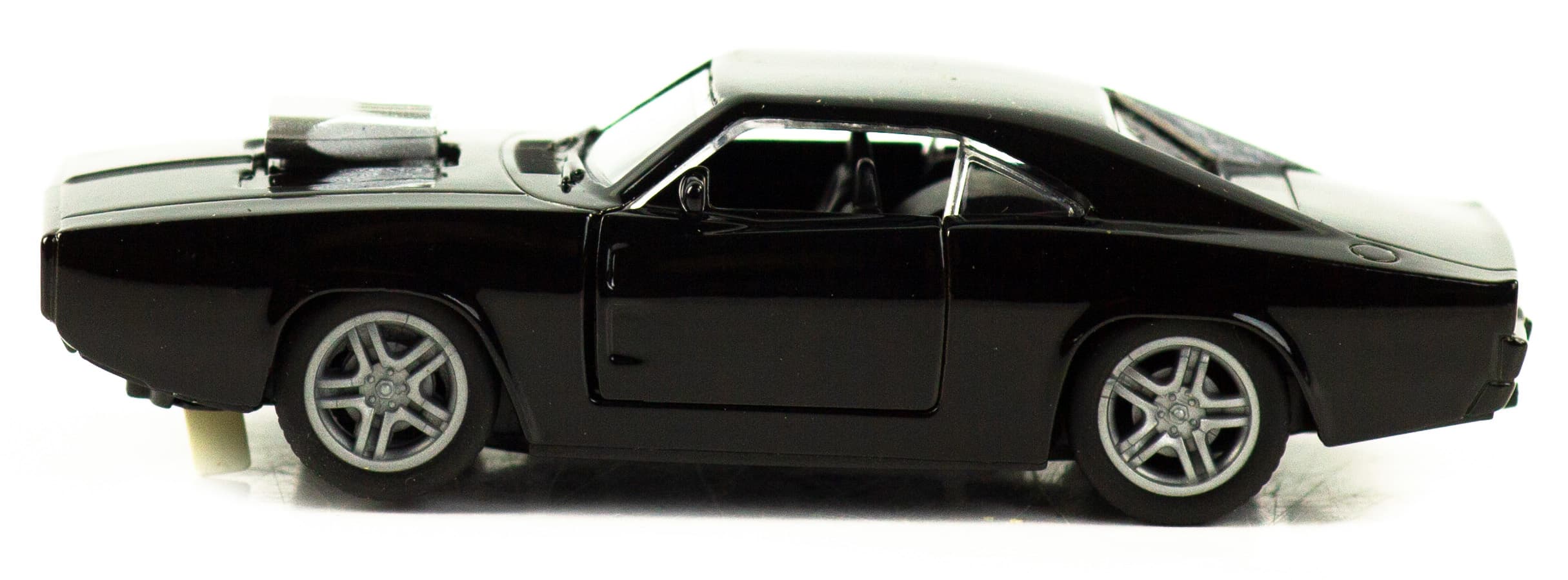 Металлическая машинка 1:32 «Dodge Charger 1970» 304-3A, 11,5 см., инерционная, свет и звук / Черный