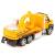 Металлическая машинка WGT Car 1:36 «Строительная Спецтехника: Экскаватор» 2213-2, инерционная / Серебристо-желтый