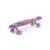 Детский скейтборд ПОЛЕСЬЕ фиолетовая с наклейкой и фиолетовыми колёсами, 56 см